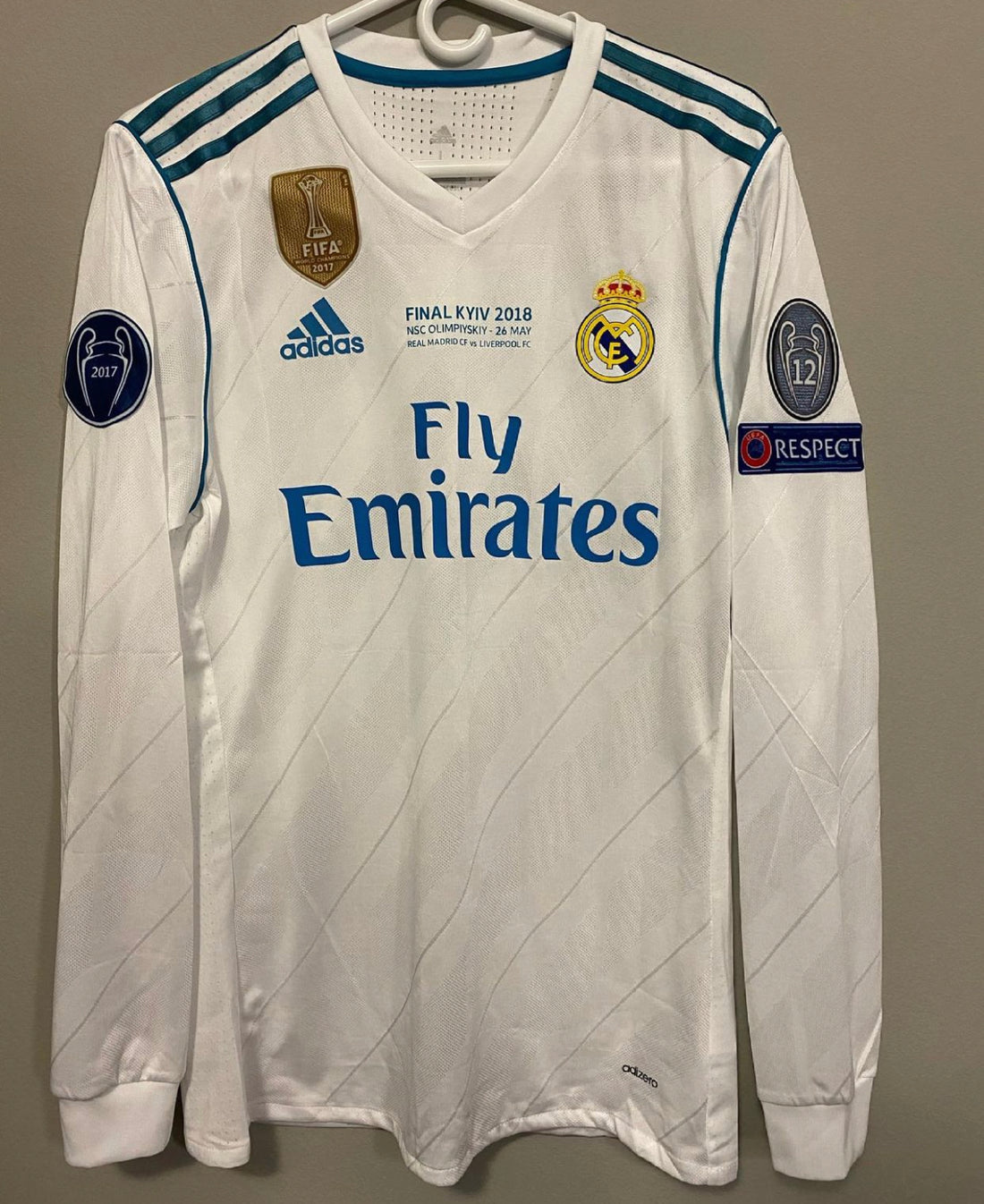 Retro 16/17 Real Madrid Home Long Sleeve Jersey - Kitsociety